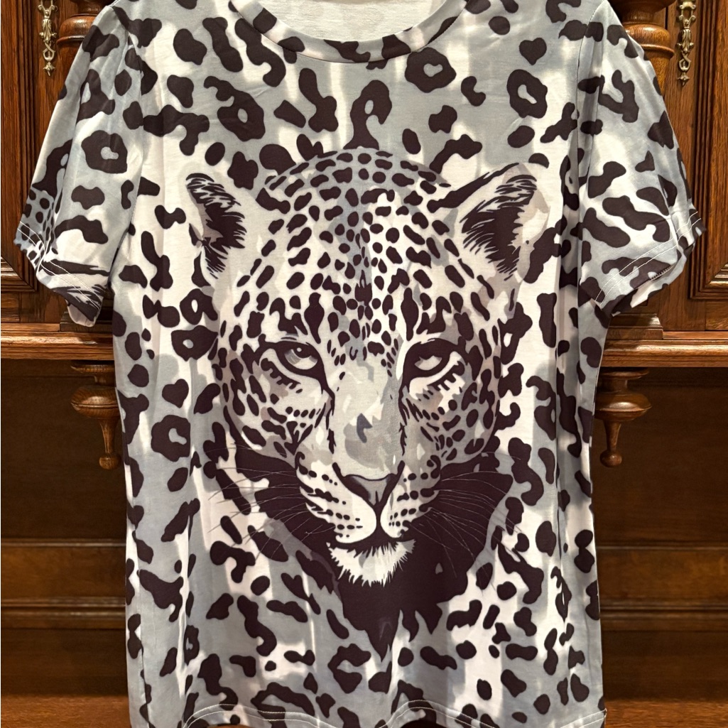 3d Ladies Tiger Tee- L- Xl